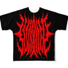 DEATHPOGRAPHYのDEATH SUMMER RED💀 フルグラフィックTシャツ