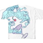 syaaan goodsのカクテルグラスソーダ（淡色） All-Over Print T-Shirt