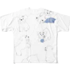 ももろ の白シュナウザー  All-Over Print T-Shirt