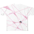 TSUBAME WORKSのlaser light/pink All-Over Print T-Shirt