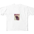 帽子屋のPURPLE All-Over Print T-Shirt