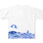 Sugar Oilのwave All-Over Print T-Shirt