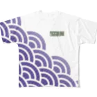 percussion junkieのseigaiha2021 フルグラフィックTシャツ