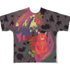 ねこのLAPHCONESSのラ&ヴー All-Over Print T-Shirt