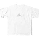 asanoyukiのAの人 フルグラフィックTシャツ