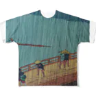 m-studioの浮世絵　広重の名所江戸百景 All-Over Print T-Shirt