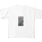 涼の居場所の淡い白猫の空想 All-Over Print T-Shirt