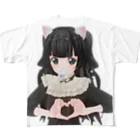 メアのにゃんおー フルグラフィックTシャツ