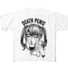 地下5Fアイドルソングライター美広まりなの2017年DEATH PEN*S Tシャツ(黒デザイン) フルグラフィックTシャツ