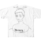 ケセランパサラン(聖)の洗礼にうきわで草くん All-Over Print T-Shirt