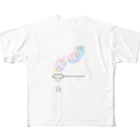 chocosshi shopのつらなりねこ All-Over Print T-Shirt