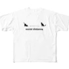 kirin.のsocial distance. フルグラフィックTシャツ