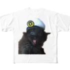 ひみつchocolatierの猫のお巡りさん再び All-Over Print T-Shirt