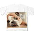 時遊筆工房の脱力感満載犬 All-Over Print T-Shirt