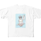 濃いコーヒーの大福の妖精 All-Over Print T-Shirt