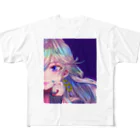 土踏マズ。のギャルちゃん フルグラフィックTシャツ