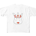 うさちゃんワールドのうさちゃんアップ All-Over Print T-Shirt