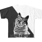 .JUICY-SHOP. | JOYFULの右肩あがりの フルグラ猫T 0aF All-Over Print T-Shirt