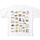 mincruのチリモン図鑑 All-Over Print T-Shirt