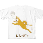 NIKORASU GOのユーモア柴犬デザイン「レシーバー」（Tシャツ・パーカー・グッズ・ETC） All-Over Print T-Shirt