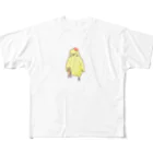 小鳥のほっぺのピヨちゃんキック フルグラフィックTシャツ