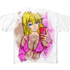 Astrolab • アストロラーベのTattoo Girl - タトゥーの女の子  フルグラフィックTシャツ