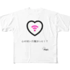 ぴえんショップの心のWi-Fi フルグラフィックTシャツ