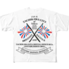 TKDO's STOREのTKDO FLAG BLK フルグラフィックTシャツ