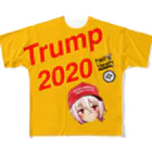 sja7の1776 hellyeah trump 2020 フルグラフィックTシャツ
