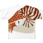 骨犬工房のオウムガイ All-Over Print T-Shirt