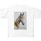 永久凍土の国の白夜の黄金の馬２０２１ All-Over Print T-Shirt