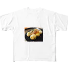 いりたに商会の大阪ジャパンたこ焼き塩味 All-Over Print T-Shirt