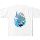 Ａ’ｚｗｏｒｋＳのBLUE DRAGON All-Over Print T-Shirt