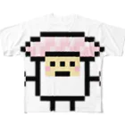 GRADUCAのPixelArt スシスッキー ビントロ フルグラフィックTシャツ