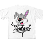 M.J.RABBITのM.J. RABBIT 풀그래픽 티셔츠