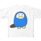 かもぺんのお店のまるいかもぺん フルグラフィックTシャツ