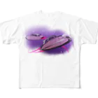 ジョンの乗り物イラストのDreamSpaceship All-Over Print T-Shirt