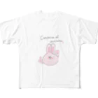 hay⋆のusamochi@complete of vaccination フルグラフィックTシャツ