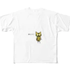 cardboardartzの三毛猫コロンボ フルグラフィックTシャツ