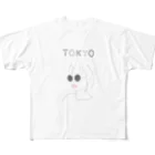 Hiroko💐のテクノなTOKYOガール フルグラフィックTシャツ