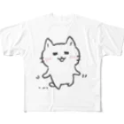 Luxia_hのザ シロネコ-I フルグラフィックTシャツ