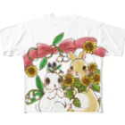 アトリエねぎやまのココアちゃんとミルクちゃん All-Over Print T-Shirt