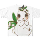 アトリエねぎやまのミルクちゃん フルグラフィックTシャツ