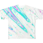 きまぐれノーティのきまぐれマーブリング柄_L All-Over Print T-Shirt