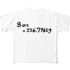 ワンコシステムズ.の8oz= 226.7962g All-Over Print T-Shirt