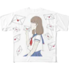 ぱあるとりぼんのラブレター from M All-Over Print T-Shirt