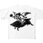 tuge9999の烏天狗 猪 亥年 All-Over Print T-Shirt