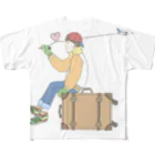 ぱあるとりぼんのROMAN飛行へ All-Over Print T-Shirt