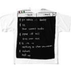 株式会社スガノワークスのbad terminal フルグラフィックTシャツ