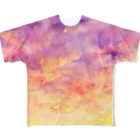 星架月の【水彩】夕焼けイラスト All-Over Print T-Shirt